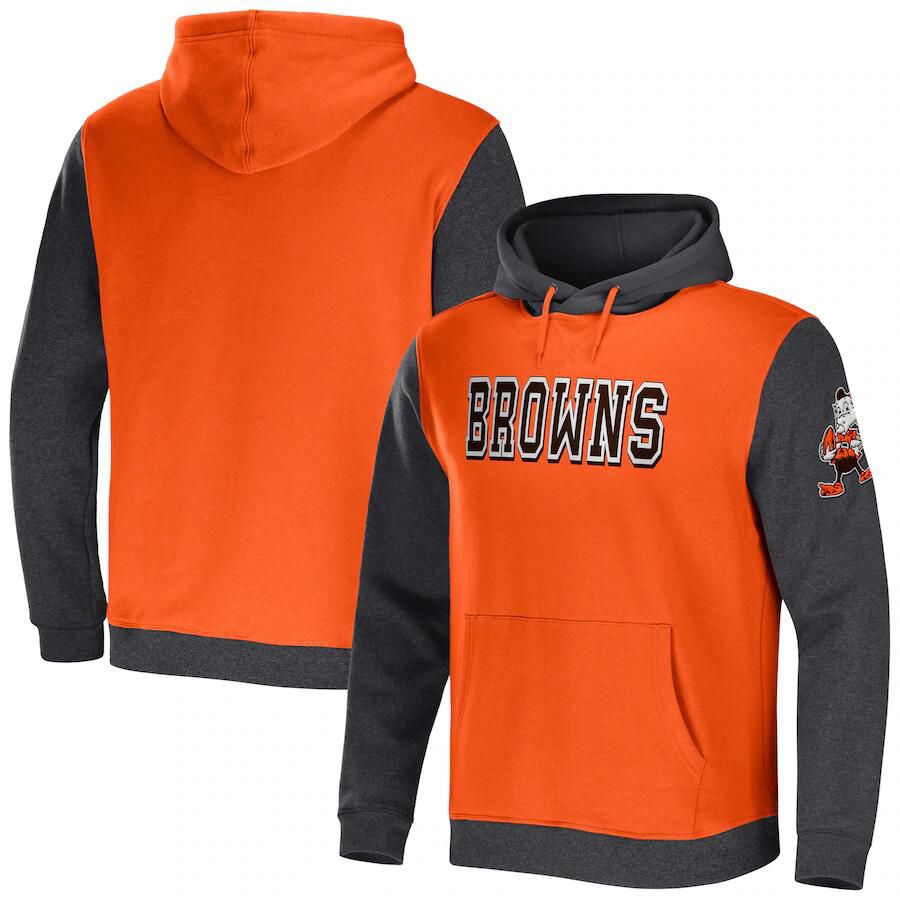 Men 2023 NFL Cleveland Browns orange Sweatshirt style 1->washington commanders->NFL Jersey